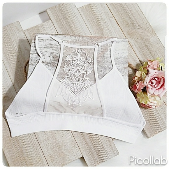 White Tattoo Bralette - Picture 3 of 4